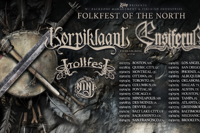 Folkfest Of The North w Korpiklaani & Ensiferum Concert Hall at Concert Hall on 03 Mar 2025.